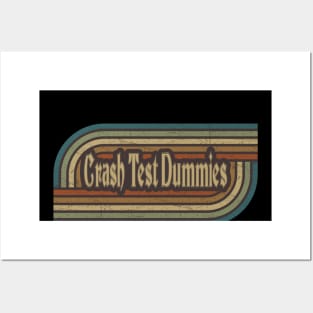 Crash Test Dummies Vintage Stripes Posters and Art